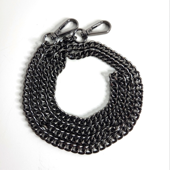 42" BAG CHAIN IN GUNMETAL, Unbranded, lightweight and skinny, replacemen… - Picture 3 of 4